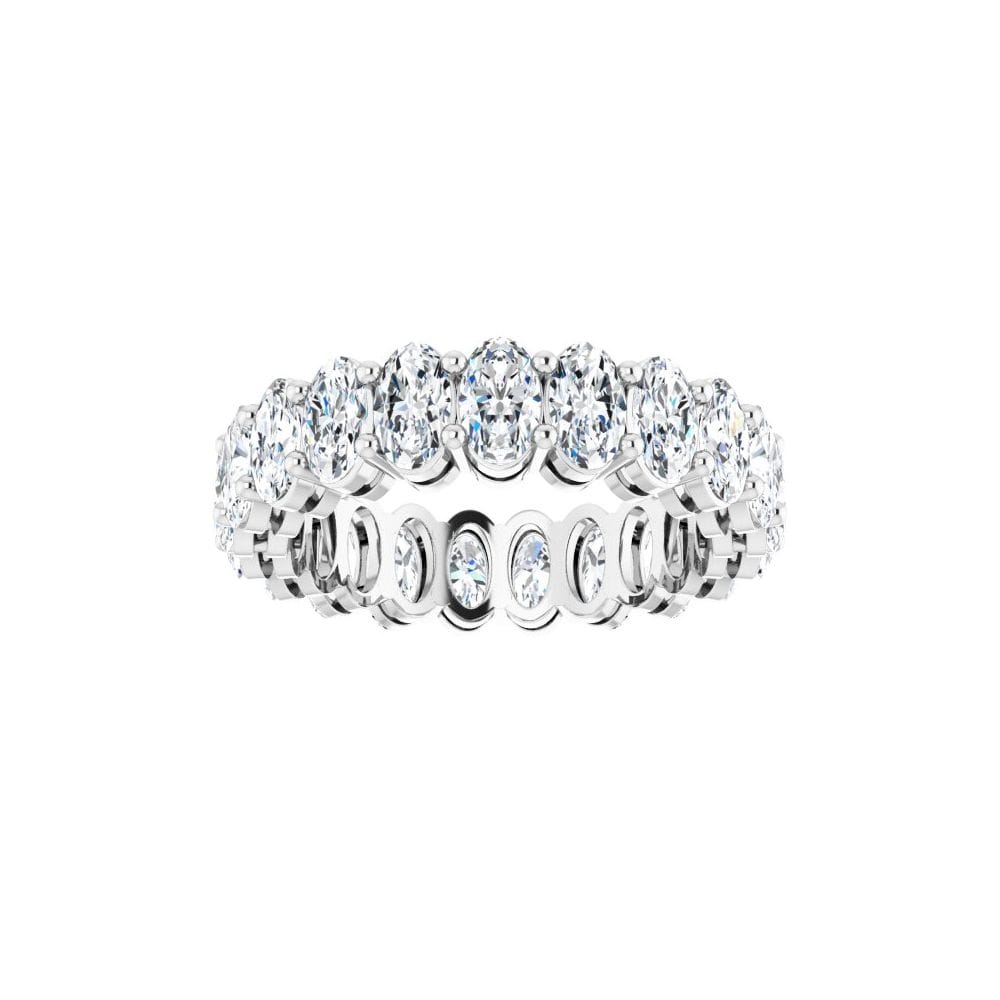 Oval Cut Diamond Eternity Band