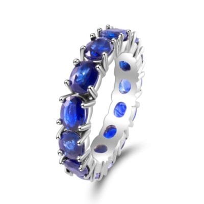 Oval Sapphire Eternity Band