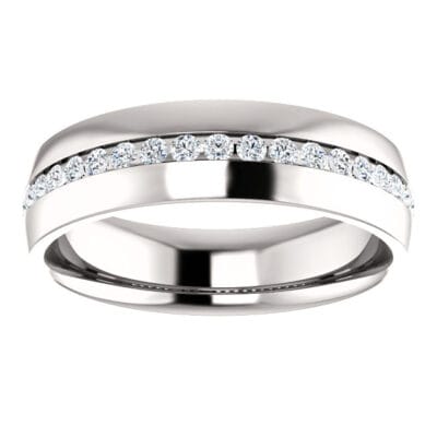 Men's Diamond Band Channel Set