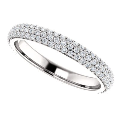 Pave Semi-Eternity Diamond Band