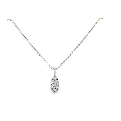 Marquise Diamond Drop Pendant