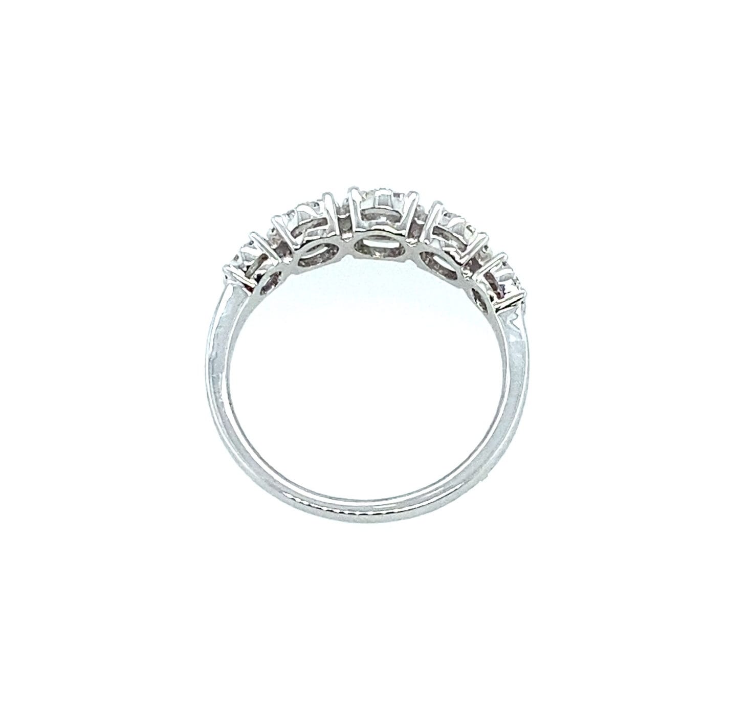 5-Stone Cluster Diamond Anniversary Ring