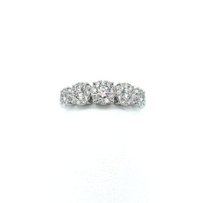 5-Stone Cluster Diamond Anniversary Ring
