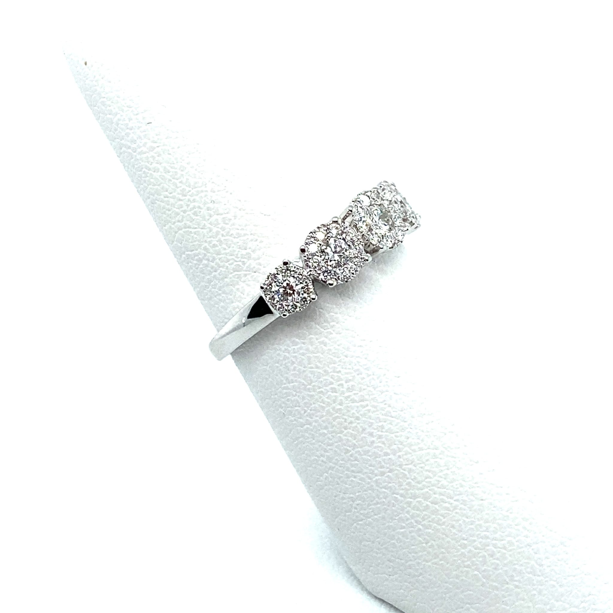 5-Stone Cluster Diamond Anniversary Ring