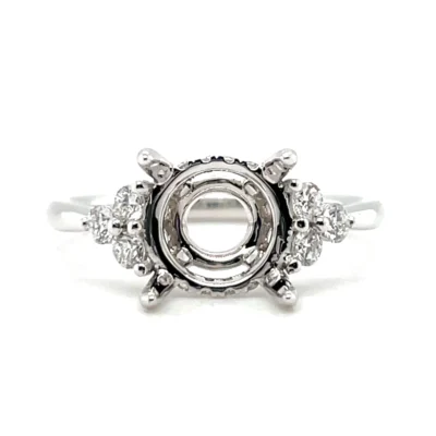 3 stone 2ct engagement ring from donna jewelry in chicago