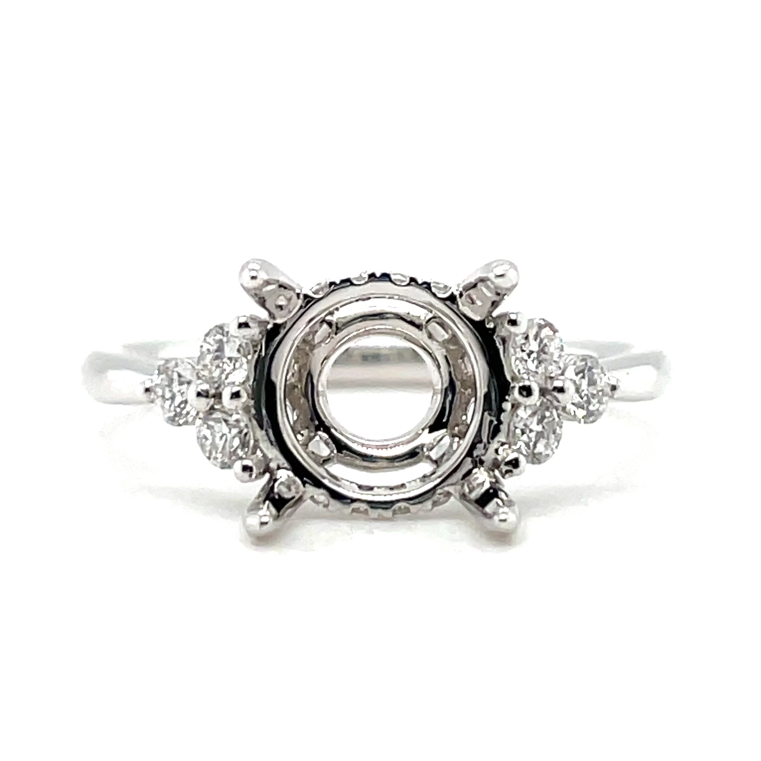 3 stone 2ct engagement ring from donna jewelry in chicago