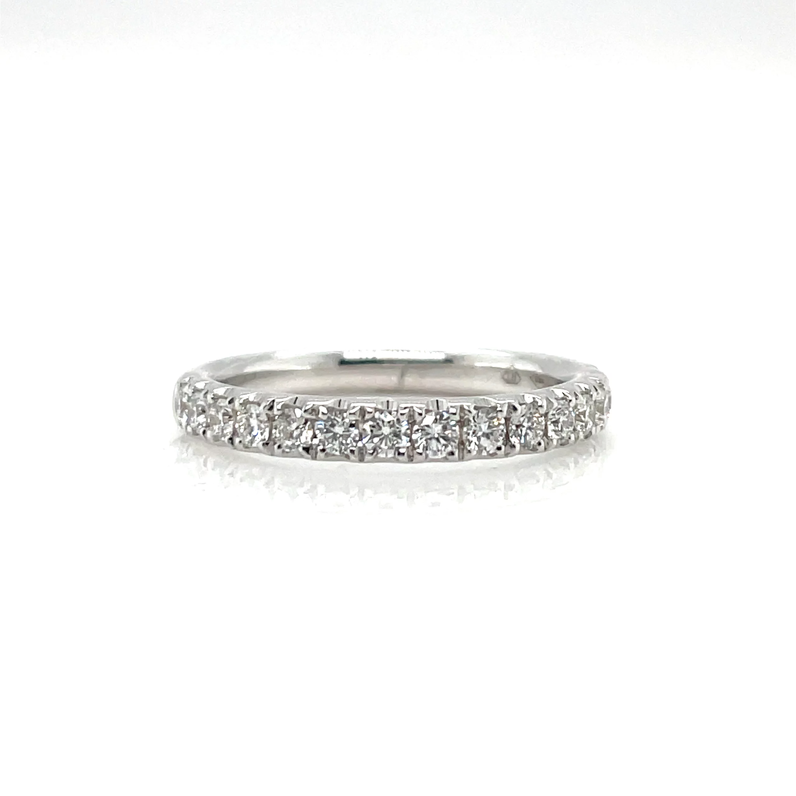 white gold and diamonds wedding band