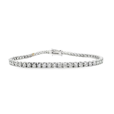 14K White Gold Lab-Grown Diamond Tennis Bracelet 4CTW