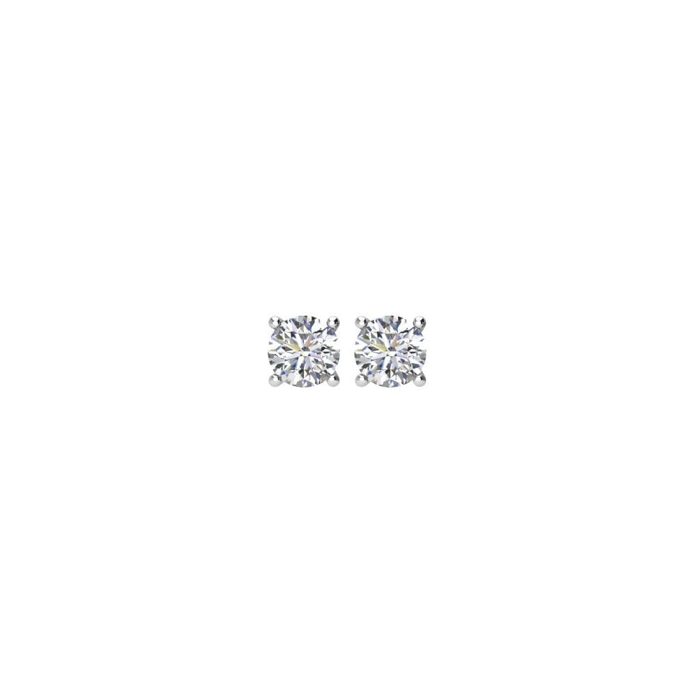 Round Lab Grown Diamond Stud Earrings 0.40ctw