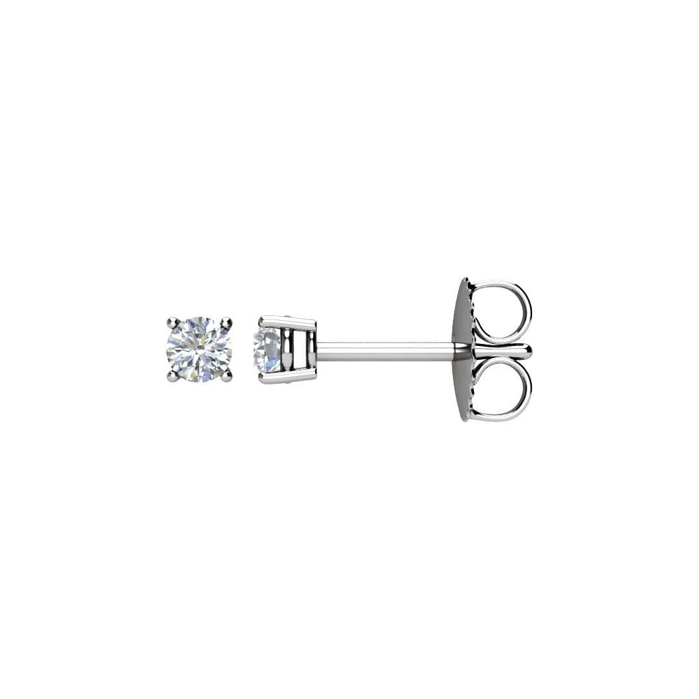 Round Lab Grown Diamond Stud Earrings 0.40ctw
