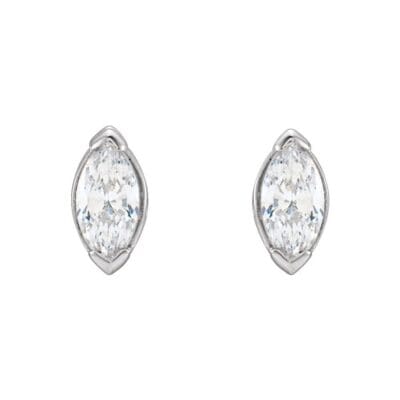 Marquise Lab Grown Diamond Stud Earrings