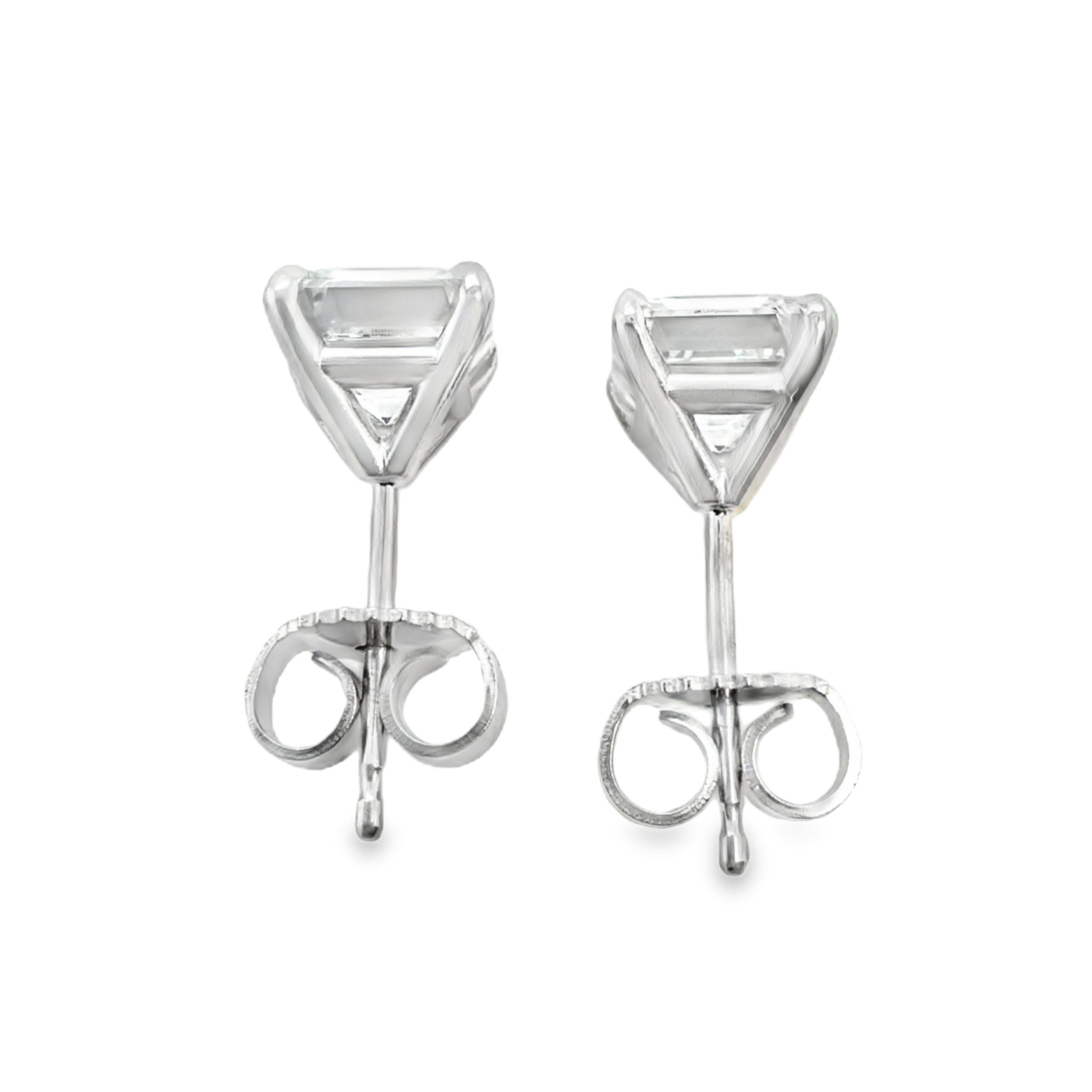 Asscher Cut | 2.00 CTW – IGI Certified Lab-Grown Diamond Stud Earrings