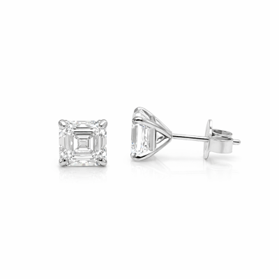 Asscher Cut | 2.00 CTW – IGI Certified Lab-Grown Diamond Stud Earrings